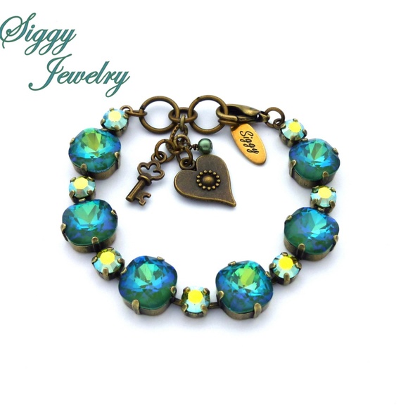 Swarovski Crystal Glamazing Greens Bracelet